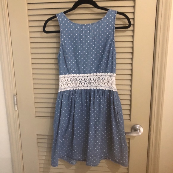 PINS & NEEDLES - CHAMBRAY CROCHET SUNDRESS - Picture 7 of 8